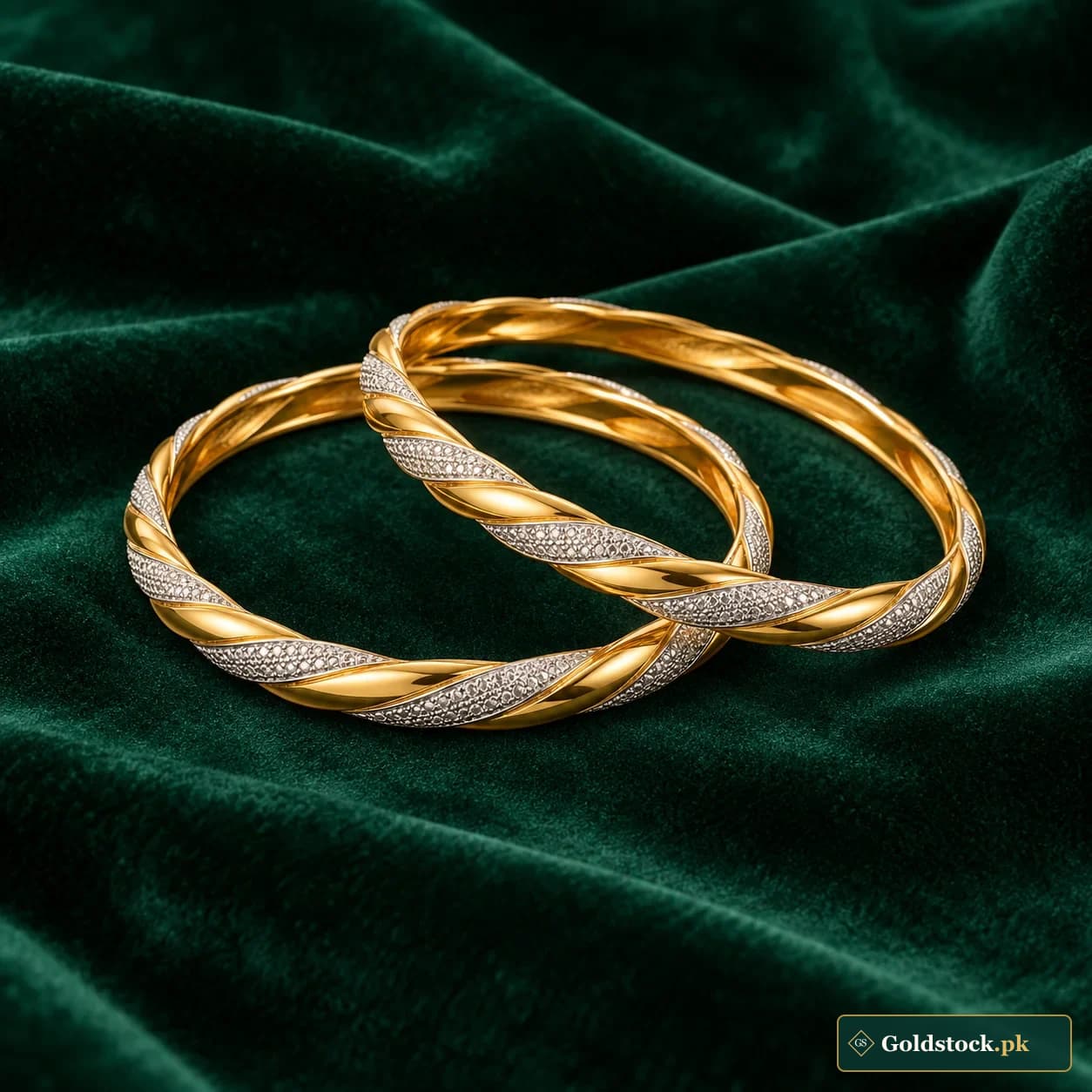 Afsana Two-Tone Bangles product photograph