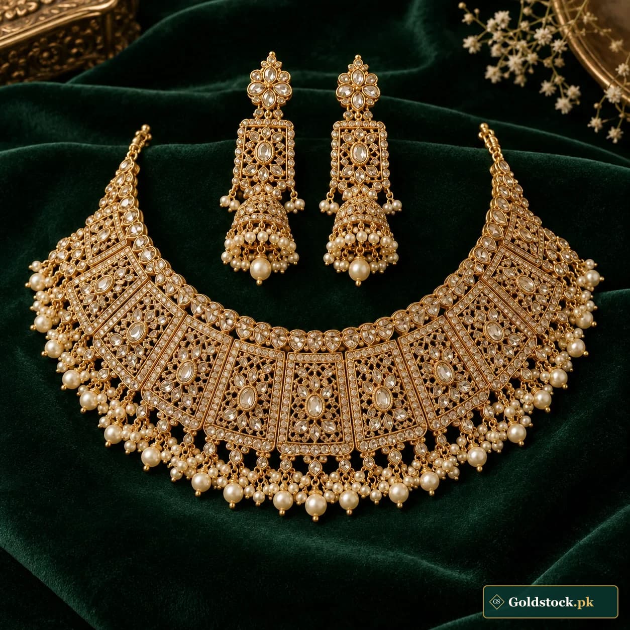Noor Jahan Bridal Collar Set showcase product photograph
