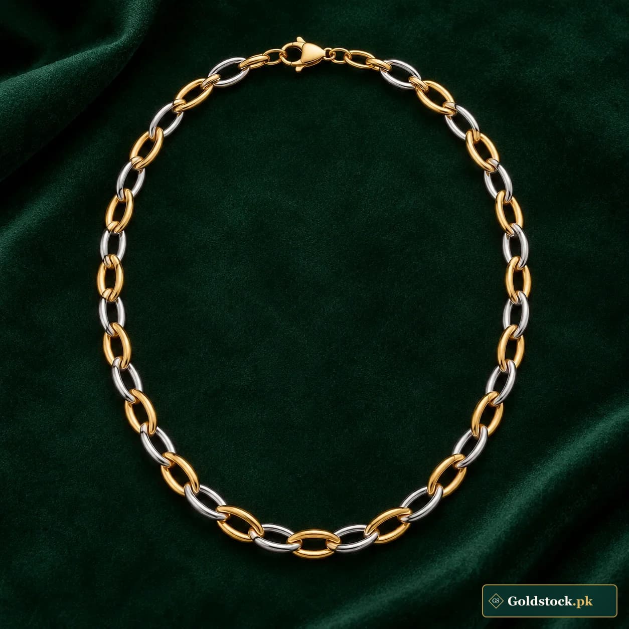 Dori Two-Tone Link Chain product photograph
