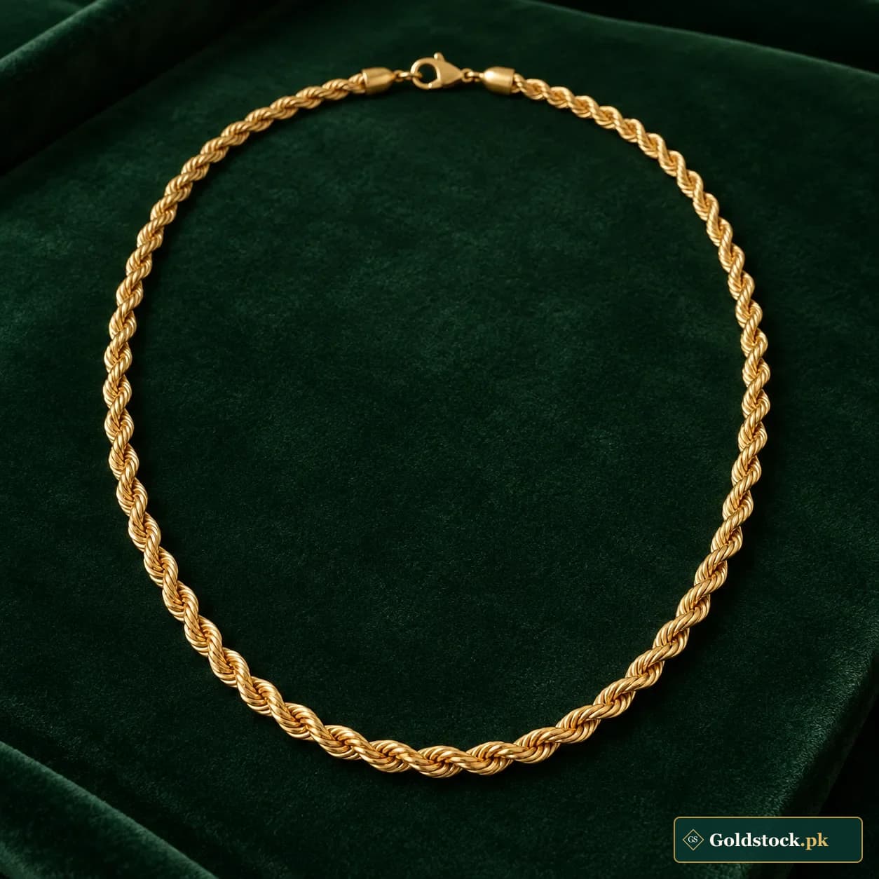 Silsila Rope Gold Chain showcase product photograph
