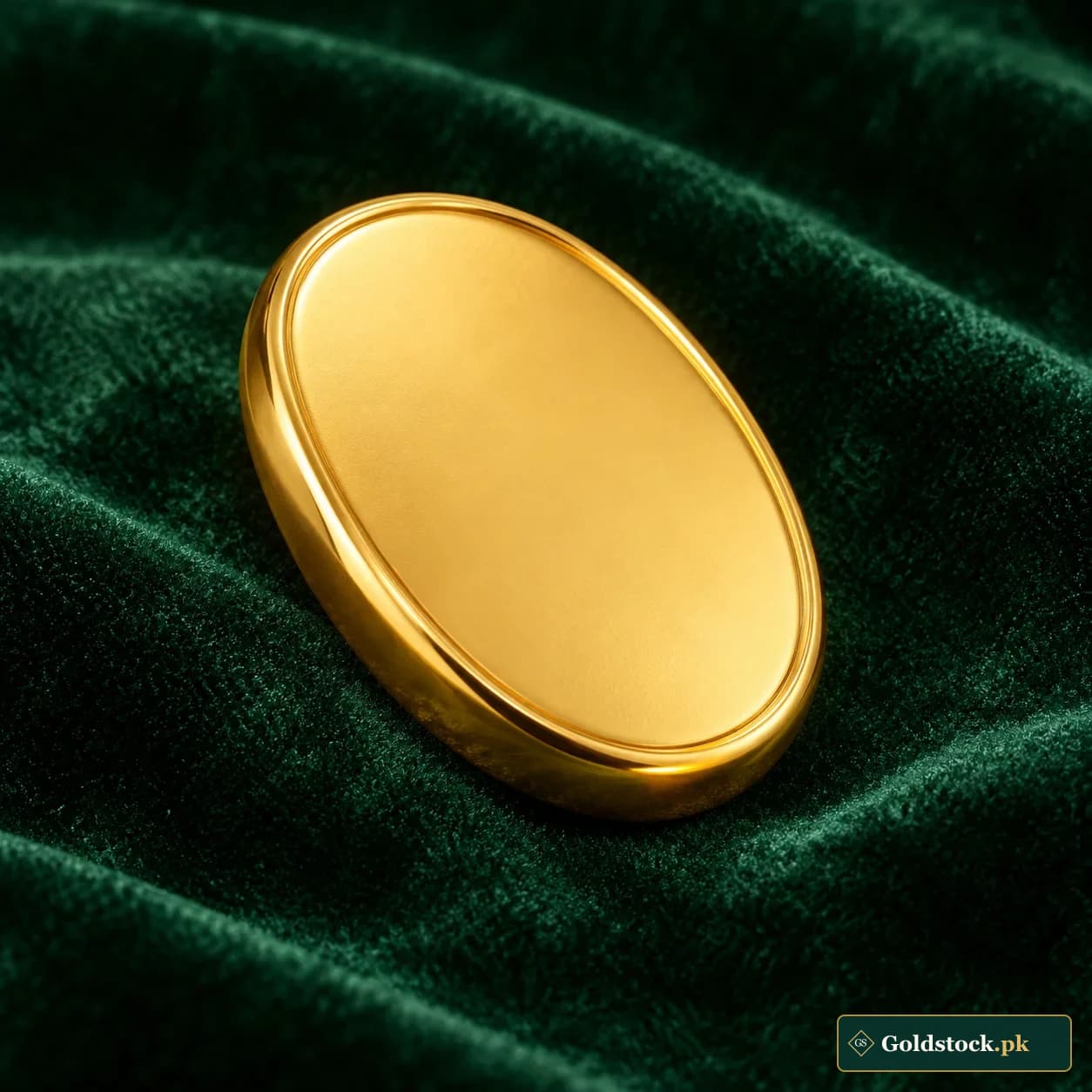 Gold Oval Bullion Piece product photograph