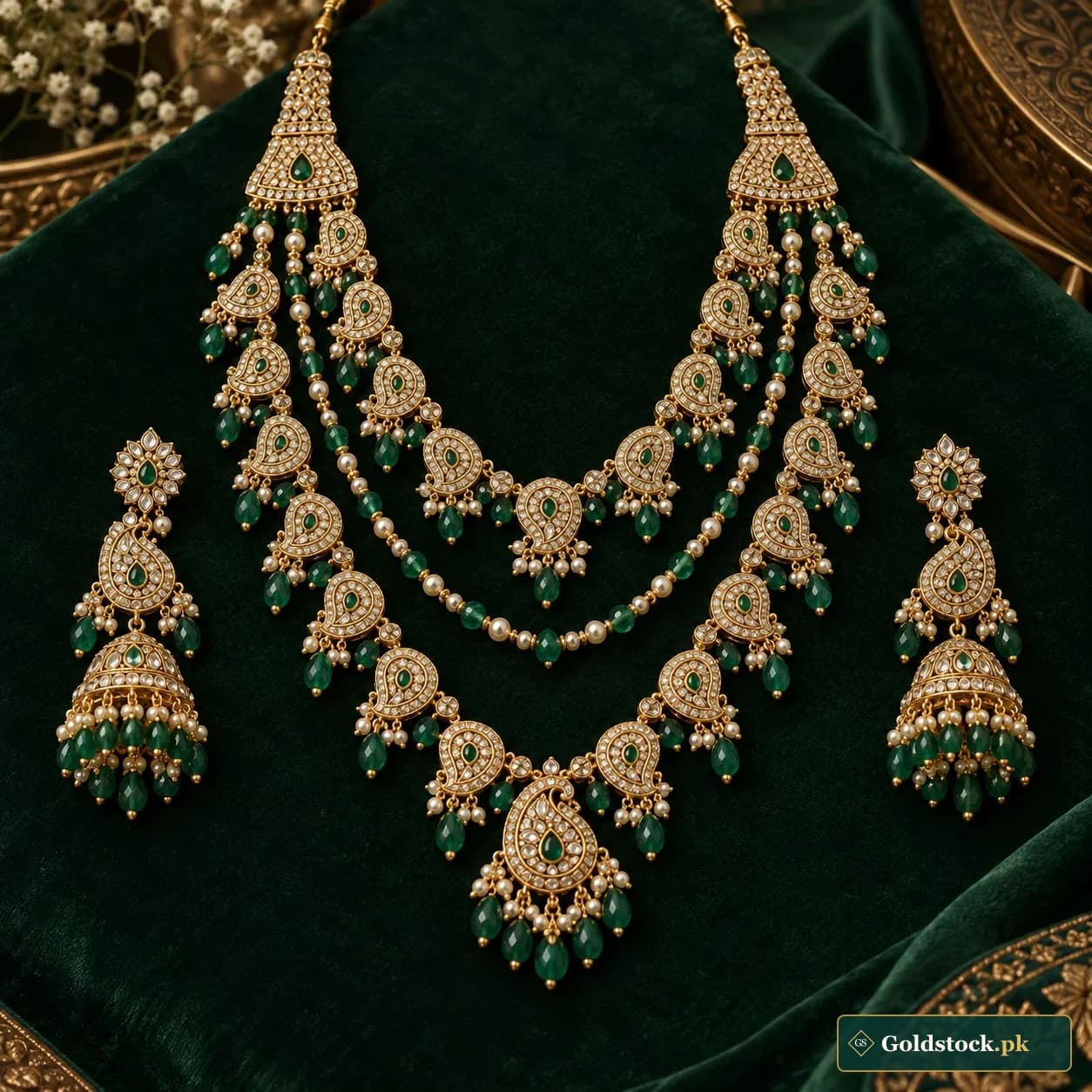 Maharani Layered Bridal Haar showcase product photograph