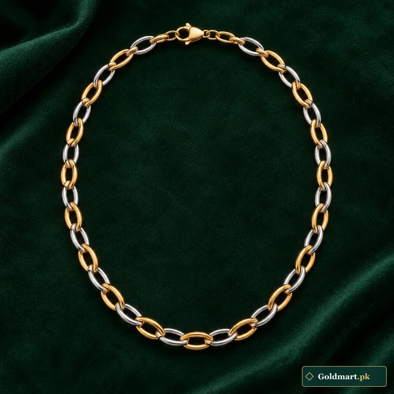 Dori Two-Tone Link Chain product photograph