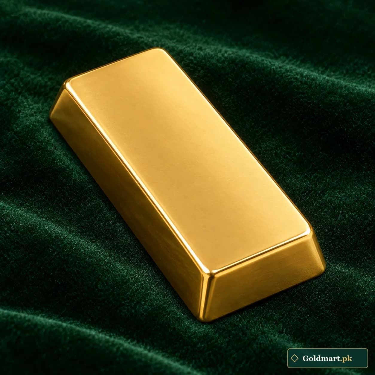 Gold Rectangular Investment Bar showcase product photograph