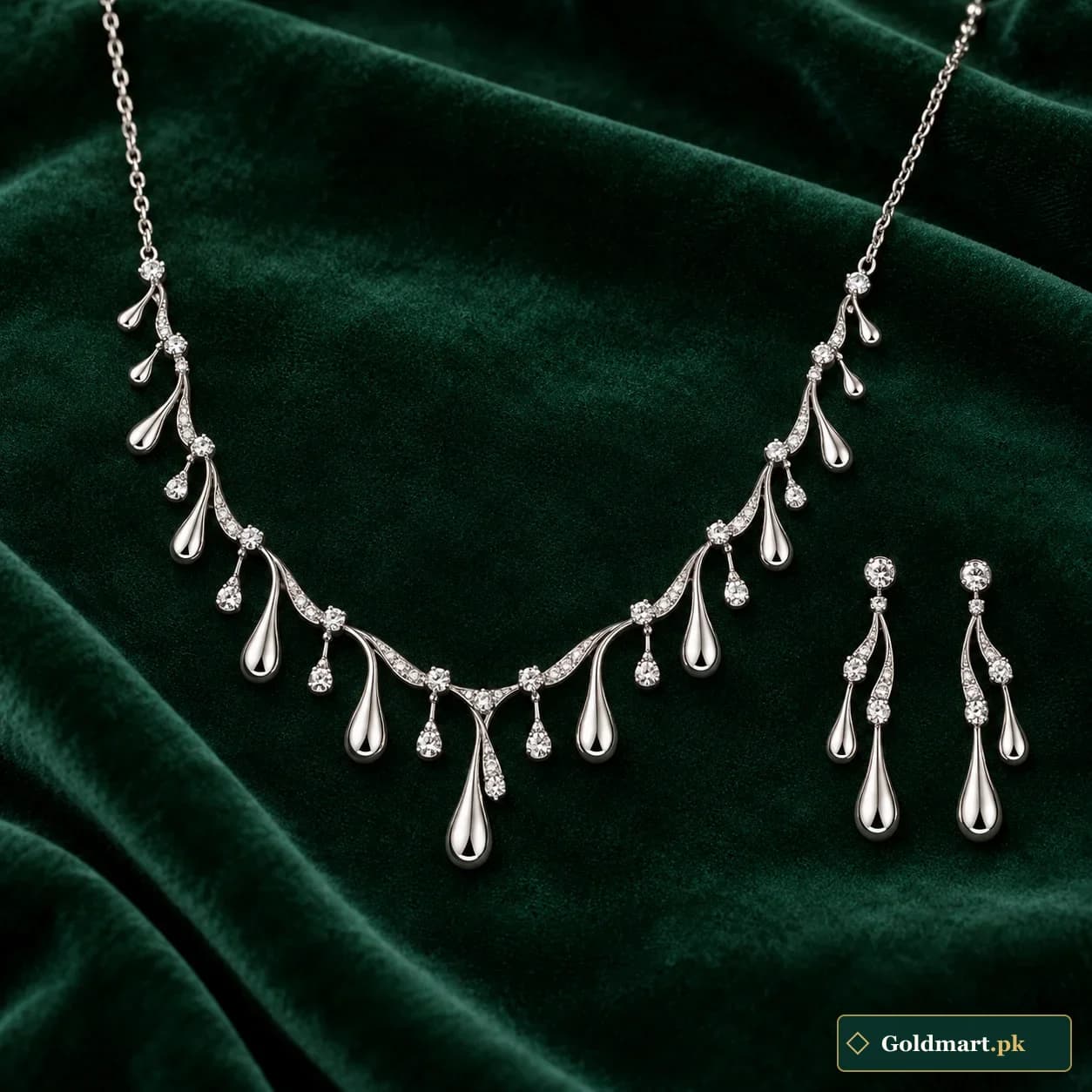 Rimjhim Contemporary Silver Set product photograph