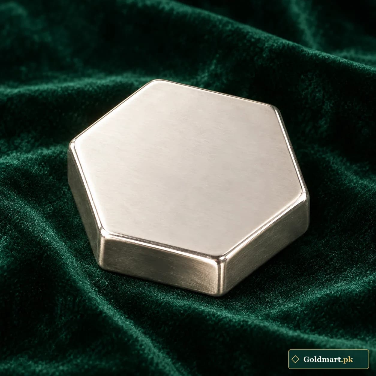 Silver Hexagonal Bullion Piece product photograph